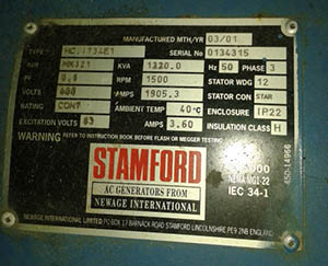 Stamford alternator